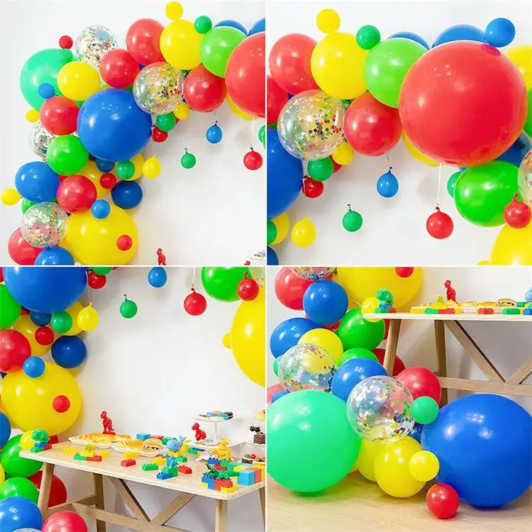 Ballons de fête Rainbow Confetti 50 Pack ballons de 12 pouces en latex Avec  des points