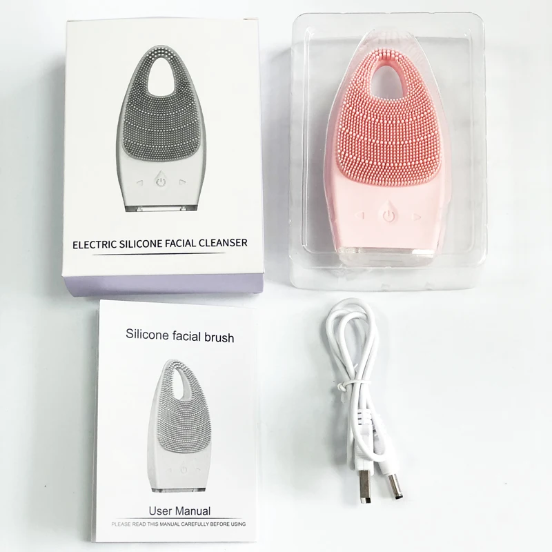 Tech Gadgets 2025 Professional IPX7 Make up Face Cleaning Scrub Brush Cleanser Electric Facial Cleansing Brush