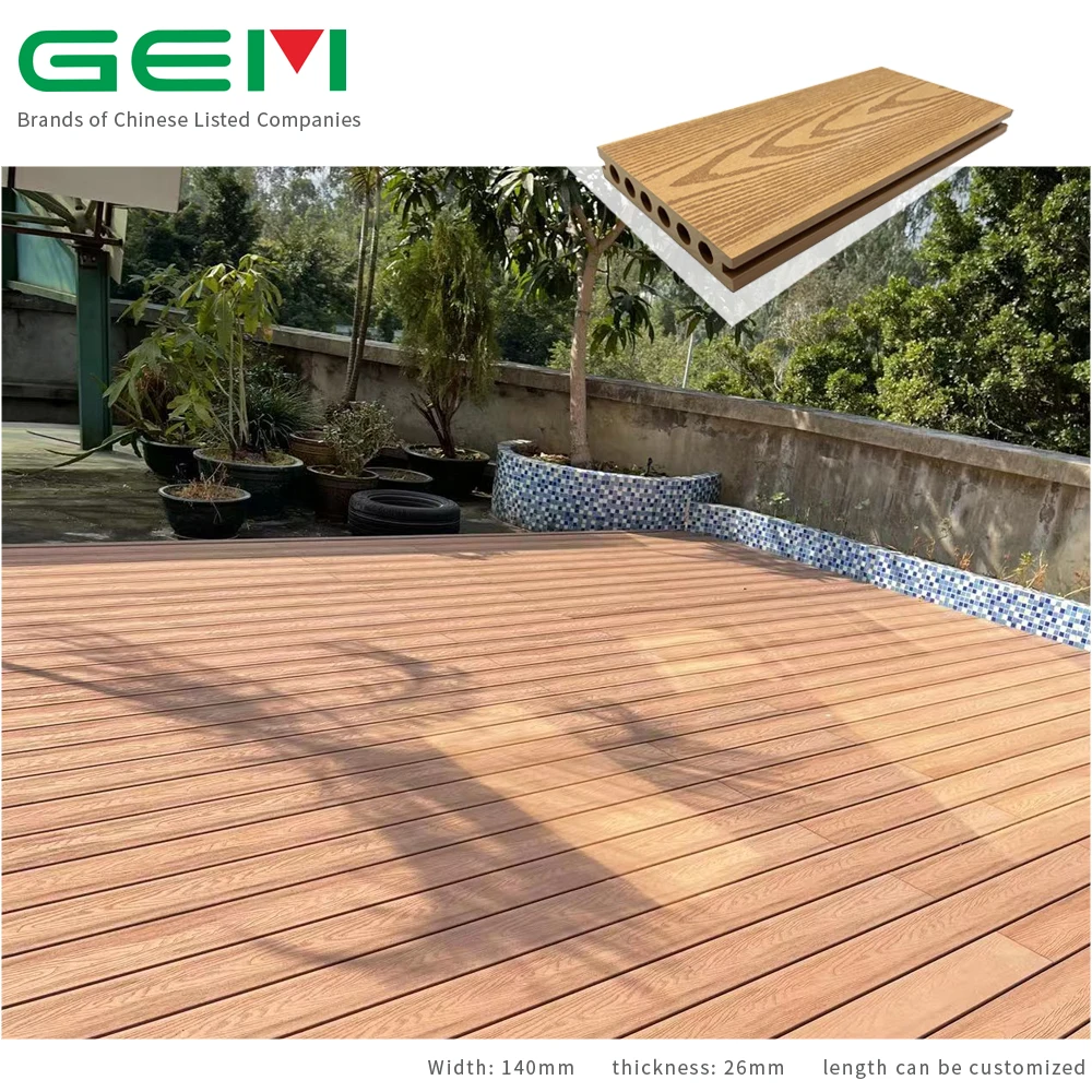 Индивидуальный водонепроницаемый пластиковый Деревянный Композитный наружный настил для сада с защитой от