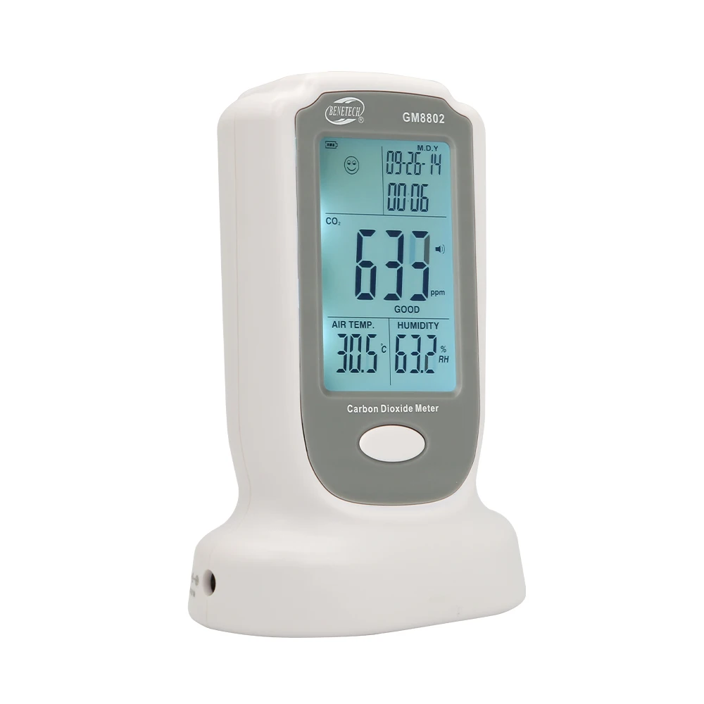 GM8802 Digital Carbon Dioxide Meter CO2 Gas Detector Sensor Portable
