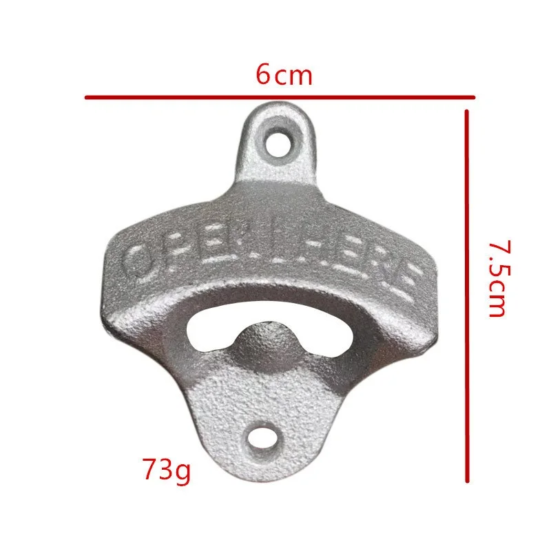 Винтажный старинный Железный настенный Открыватель для бара, пива, стеклянных крышек для бутылок, кухонные инструменты, открывалка для бутылок, открывалка для пива