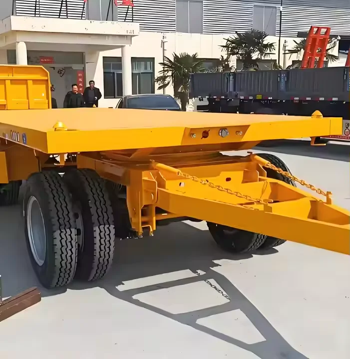 Towing Dolly Container Platform Flatbed Full Semi Trailer 3 Axle 20FT Steel Panda Truck Trailers Semi-Trailer Mechanical / Air