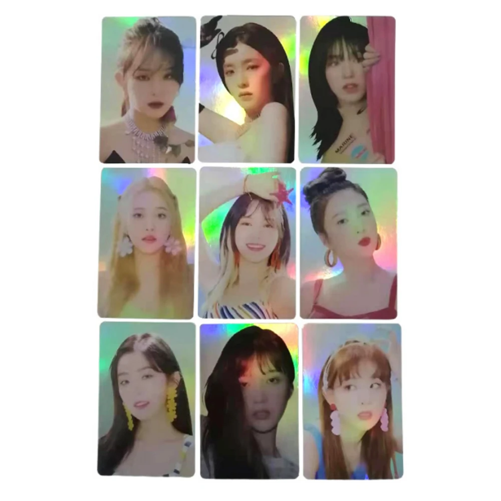 卸売カスタム印刷小さな紙カードはがき韓国アイドルk-popホログラム