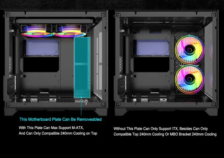 Custom Rugged Horizontal Matx Custom Computer Case Fabrication Pc Cases