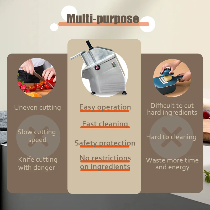 product commercial kitchen multifunctional electric fruit vegetable processor home use onion dicer grater cutter machine fruit vegetable-4