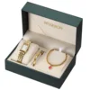 gold women watch and bracelet without box