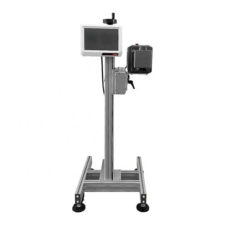 2024 New GRENTSUN Fly Laser Marking Machine Online 20W 30W 50W Fiber Laser Printer for Metal Cap Aluminum Cans UV CO2 Laser RFQ