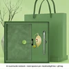 13--A5 notebook+pen+bookmark green