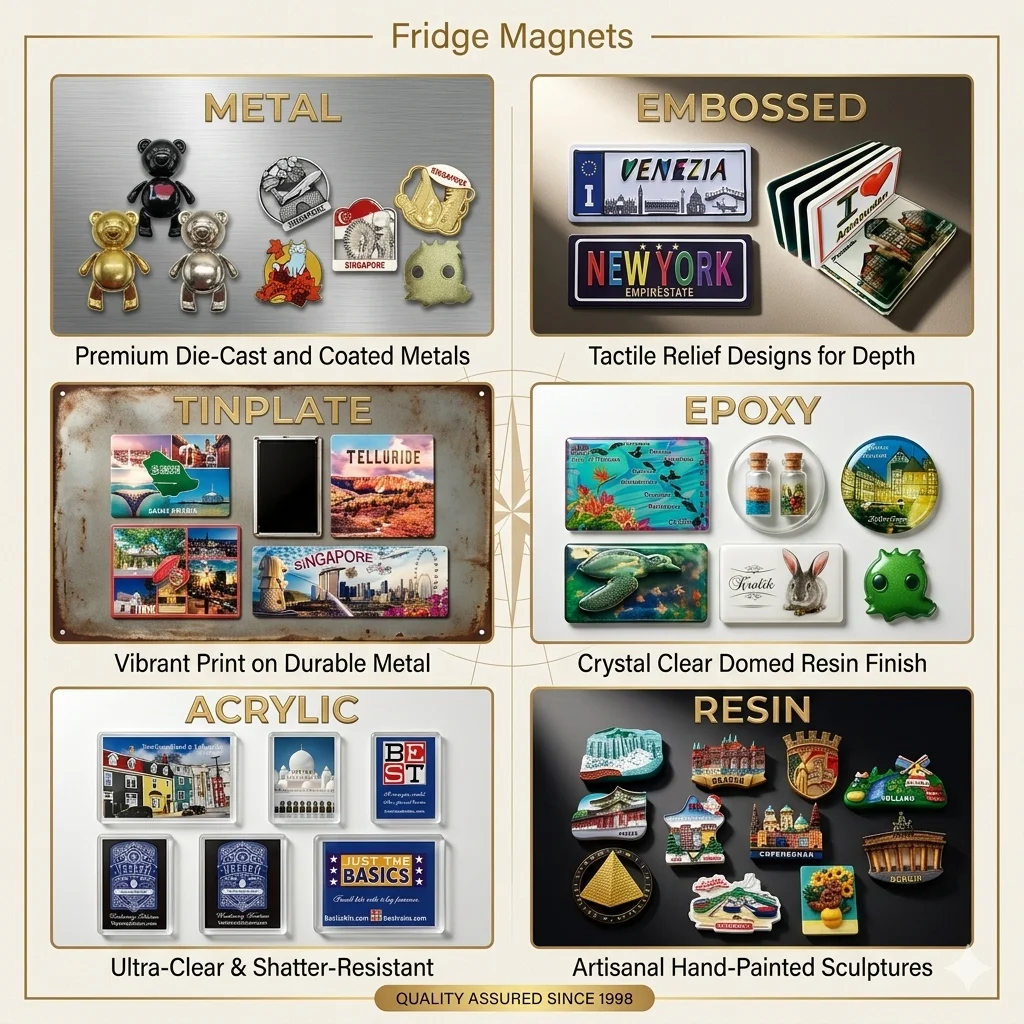 Custom 3D Epoxy Resin Fridge Magnet OEM ODM Eco Friendly Durable Refrigerator Souvenir Gift