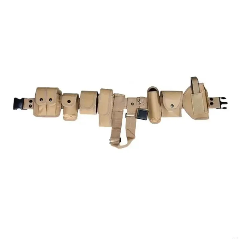 Camping and Everyday Use Sport Enthusiasts Multiple Pocket Tactical Waist Belt Fast Release Buckles Adjustable Belt for Hunting