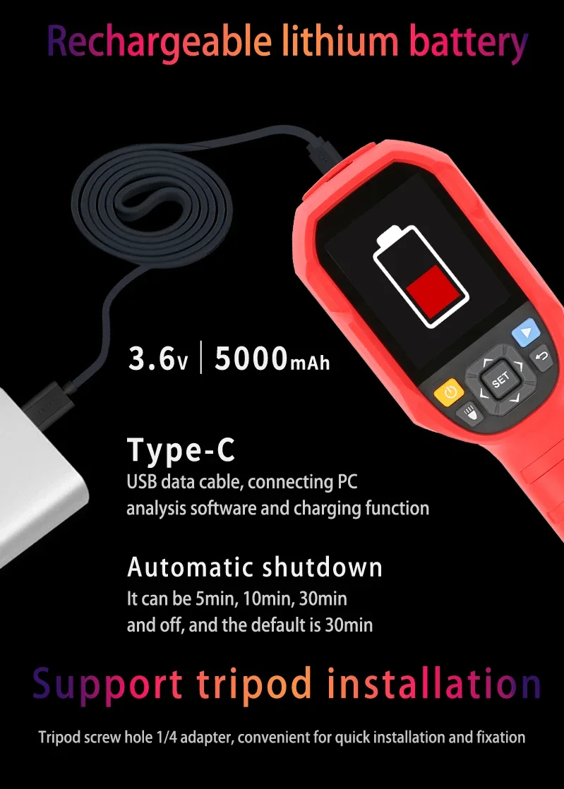 Uni-t Uti260a Infrared Thermal Imager Camera 256x192 Heat Image ...