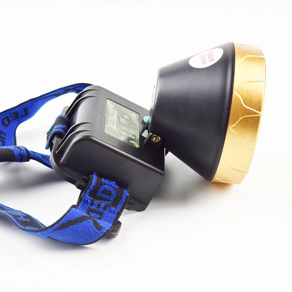 IP67 водонепроницаемый перезаряжаемая головная лампа фонарик длительное время работы от аккумулятора 2 режима рабочий свет для открытого воздуха бытовой