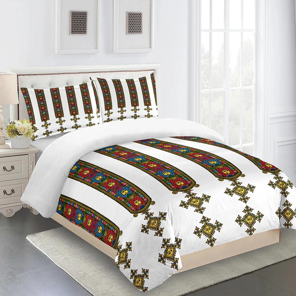 Ethiopian Traditional Saba Telet Customized Design 3d Printed Bedding