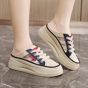 C03 Made in China Fashion Trend Comfortable Women's Shoes Color Matching Round Head Home Slippers