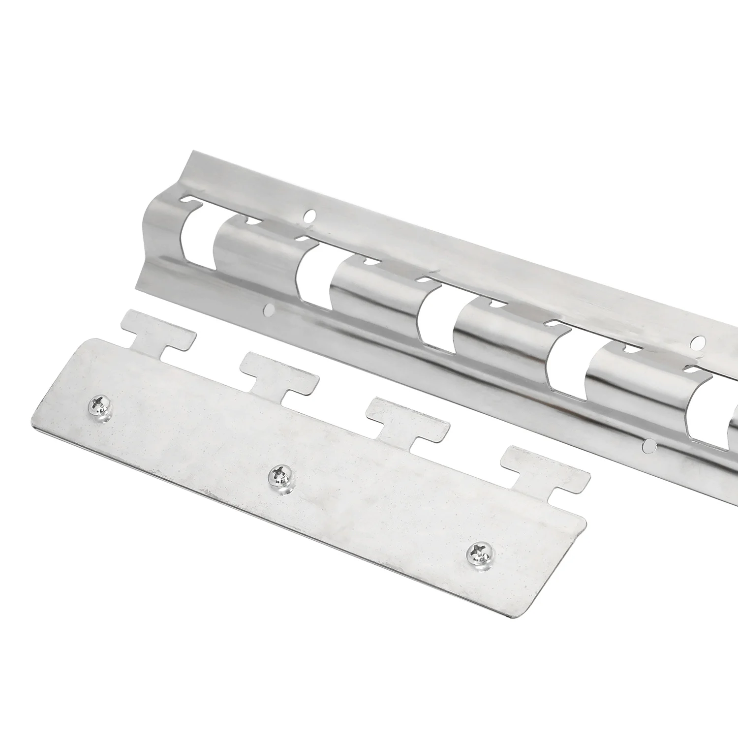 High Quality Anti-rust Reinforced PVC Curtain Kit Hardware Hanger Rail for Strip Curtain Stainless Steel Hanger and Clip