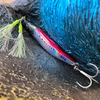 Factory Spot Wholesale Metal Lead Jig Lure Iron Plate Bait Hooks for Mackerel Sea Fishing 40g 60g Cross-Border Supply – Metal Jig – view 2