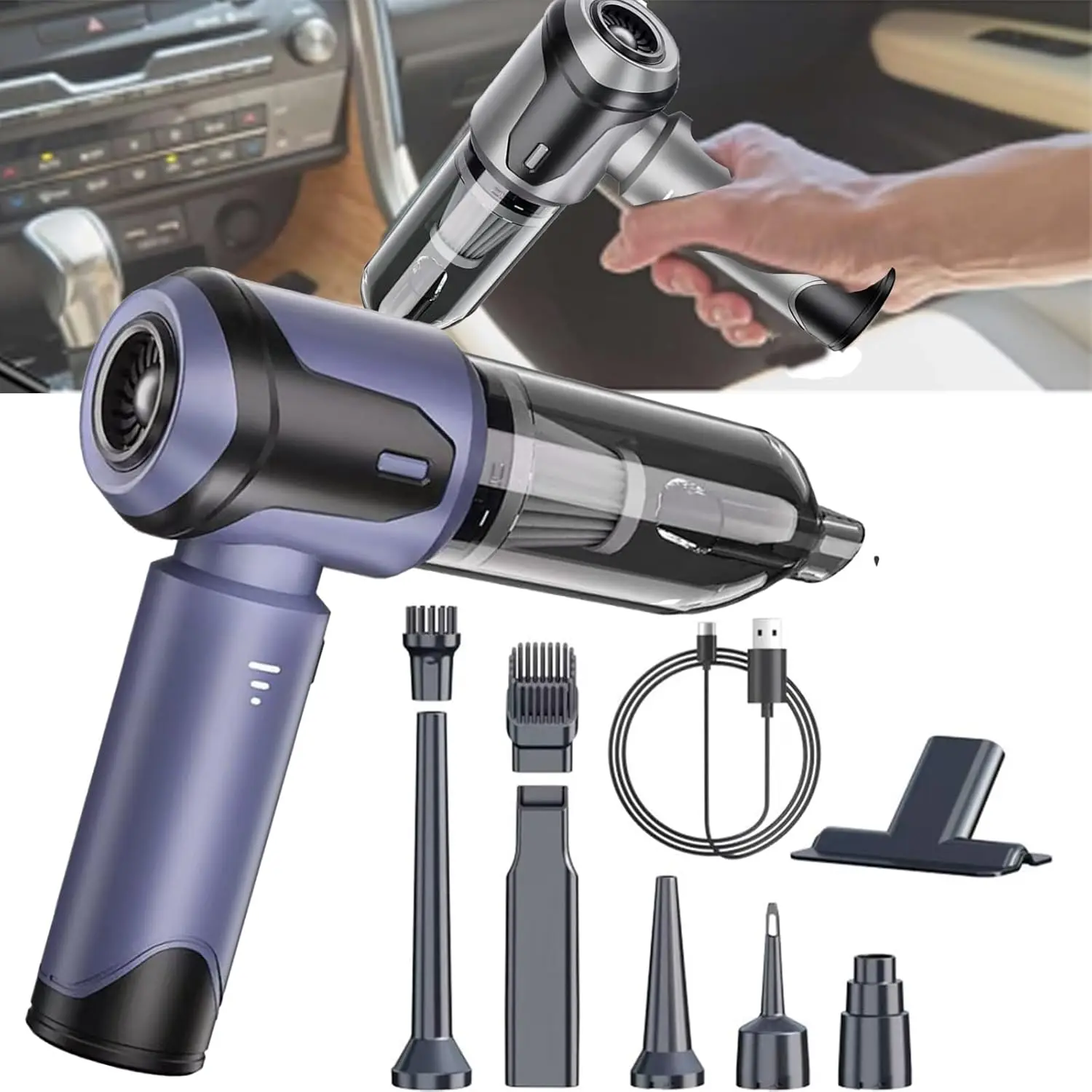 100 Вт беспроводной пылесос для ухода за полом 6000 мАч аккумулятор 16000 Па бесщеточный автомобиля