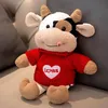 Pull rouge amour vache