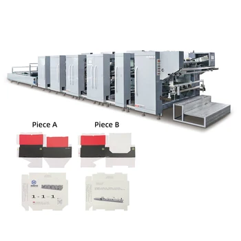Jy-2000 Double Piece Automatic AB joint Cardboard Folder Gluer for Box