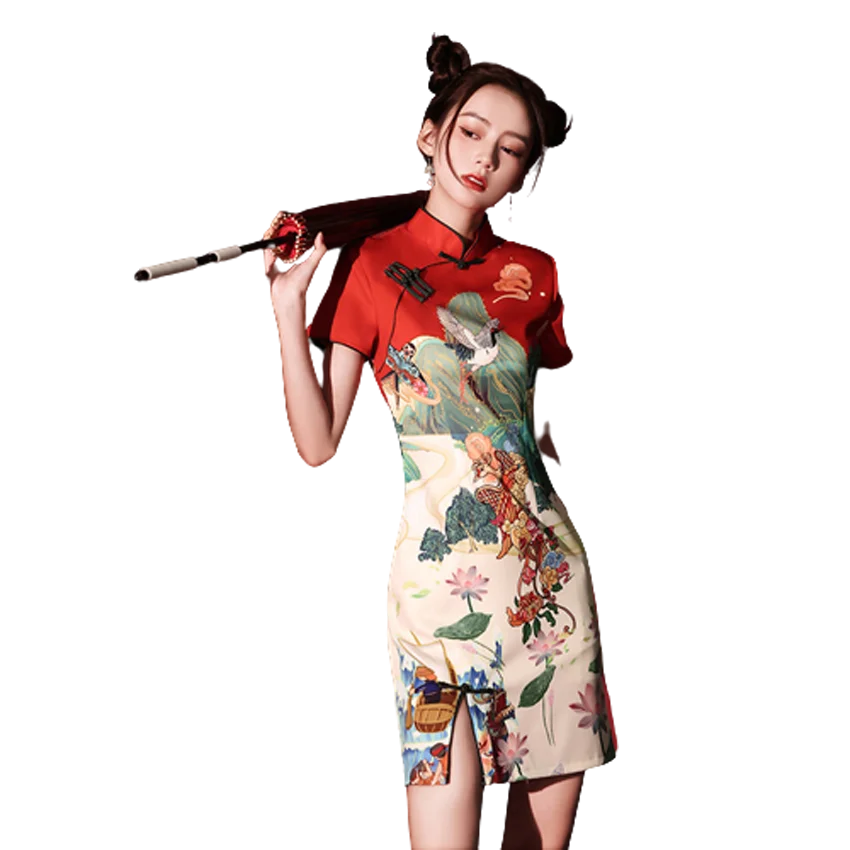 cheongsam bridesmaid dresses Custom make available, wedding dress, traditional Chinese dress, white –  QipaoMood main image 1