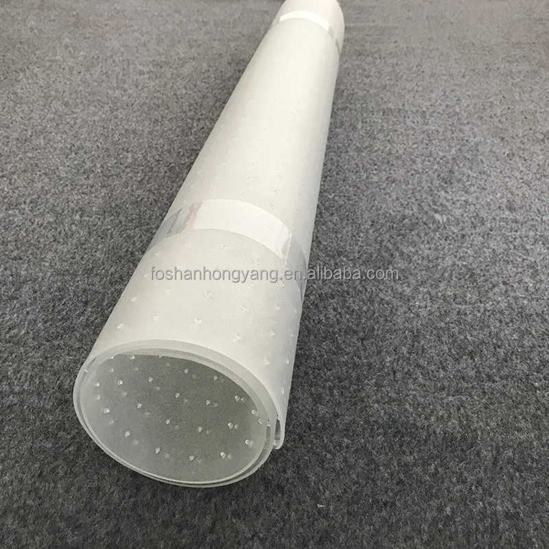 Smooth Clear Studded Chair Mat For Thick Carpet , Office Floor