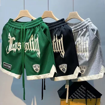 Summer Short Gym Sports Jogging Workout Athletic Running Fitness Track Jogger Mesh Shorts Sublimation Basketball Men's Shorts