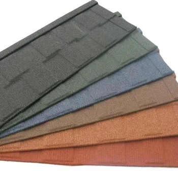 China roof tile roofing sheet galvanlume stone color coated metal roof tiles