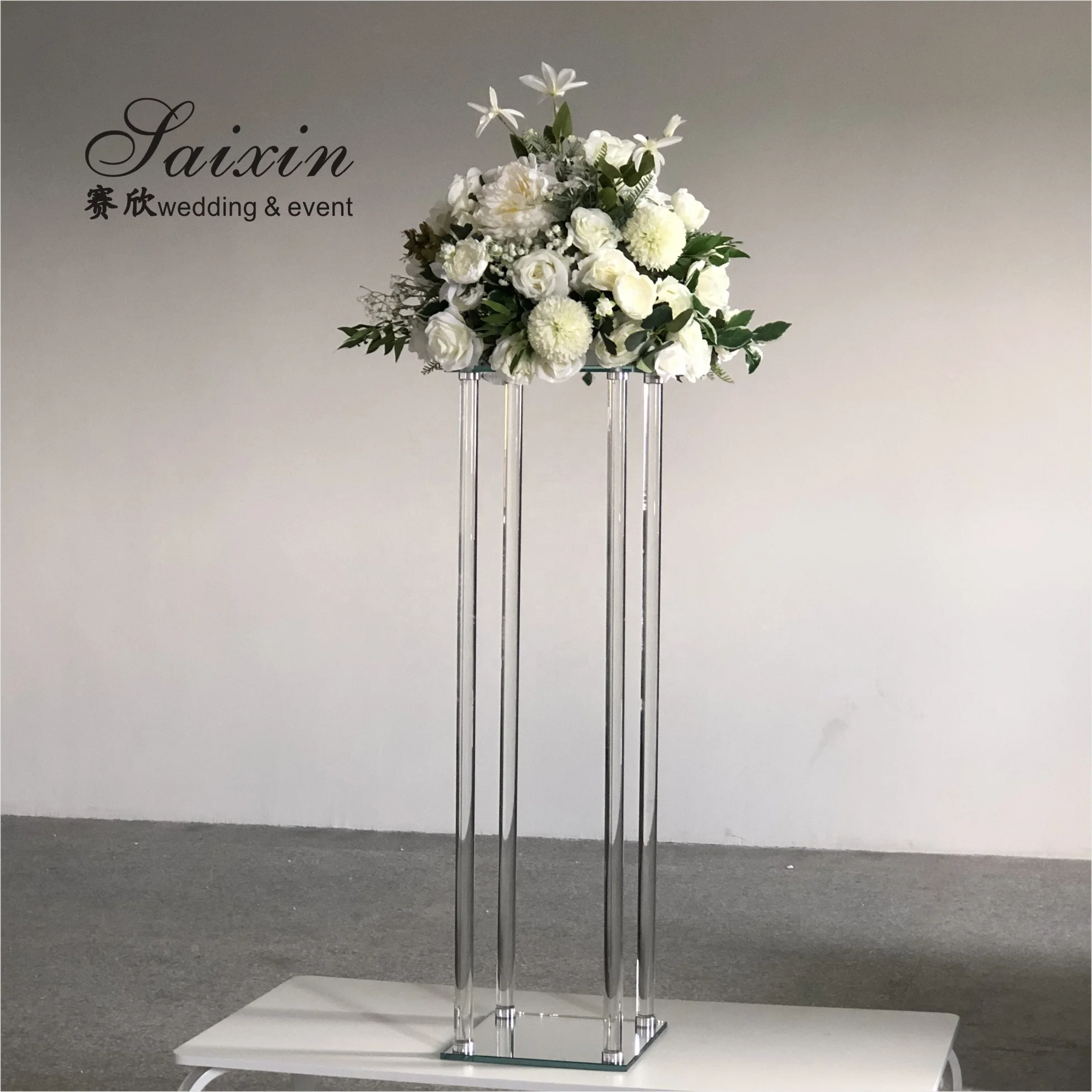 花瓶　コート　テーブルセンター　小鉢 花瓶 PINO ガラスベース ストレート イエロー クリア アクシス