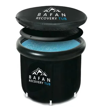 BAFAN Custom Brand Pvc Folding Portable Ice Bath Pod Recovery Cold Plunge Tub For Adults Inflatable Ice Bath Tub