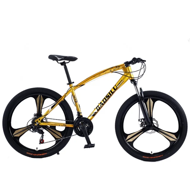 Men's Mountain Bike with 29-Inch Carbon Rim Steel fork Alloy Shifter and Disc Brake System Mudguard Pedals Sikal Ponax