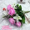 A single bunch of pink flowers (without a pot)