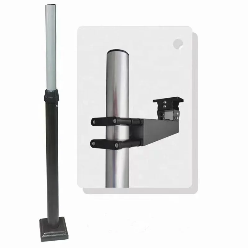 Parking Lot License Plate Recognition Vertical Pole Support Camera Bayonet Lifting Bracket