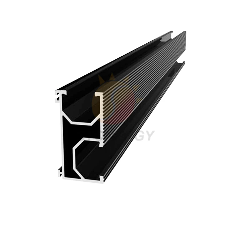 Hot Sales Solar Panel Mounting Structure Rail Aluminum Rail for Solar Roof Installation