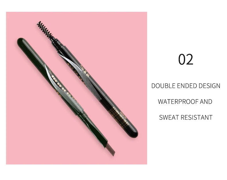 Organic Selfrotating Eyebrow Enhancer 2 In 1 Double Head Waterproof