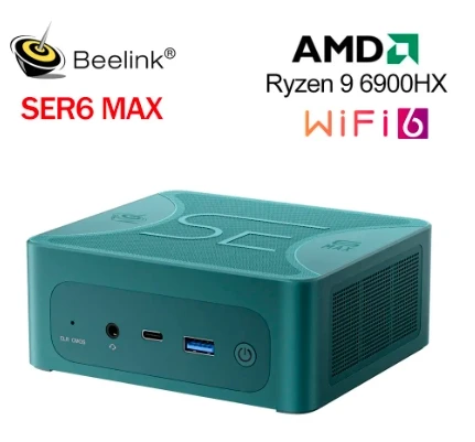 ミニPC Beelink SER6 Max 7735HS 32GB 1TB Beelink Ser6 Max Mini Pc For Gaming With 32gb Ram & 1tb Ssd
