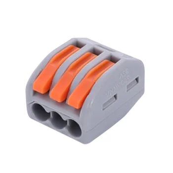 ELEWIND 3pin Plug-and-plug series multi-functional universal wire connector quick terminal soft and hard parallel