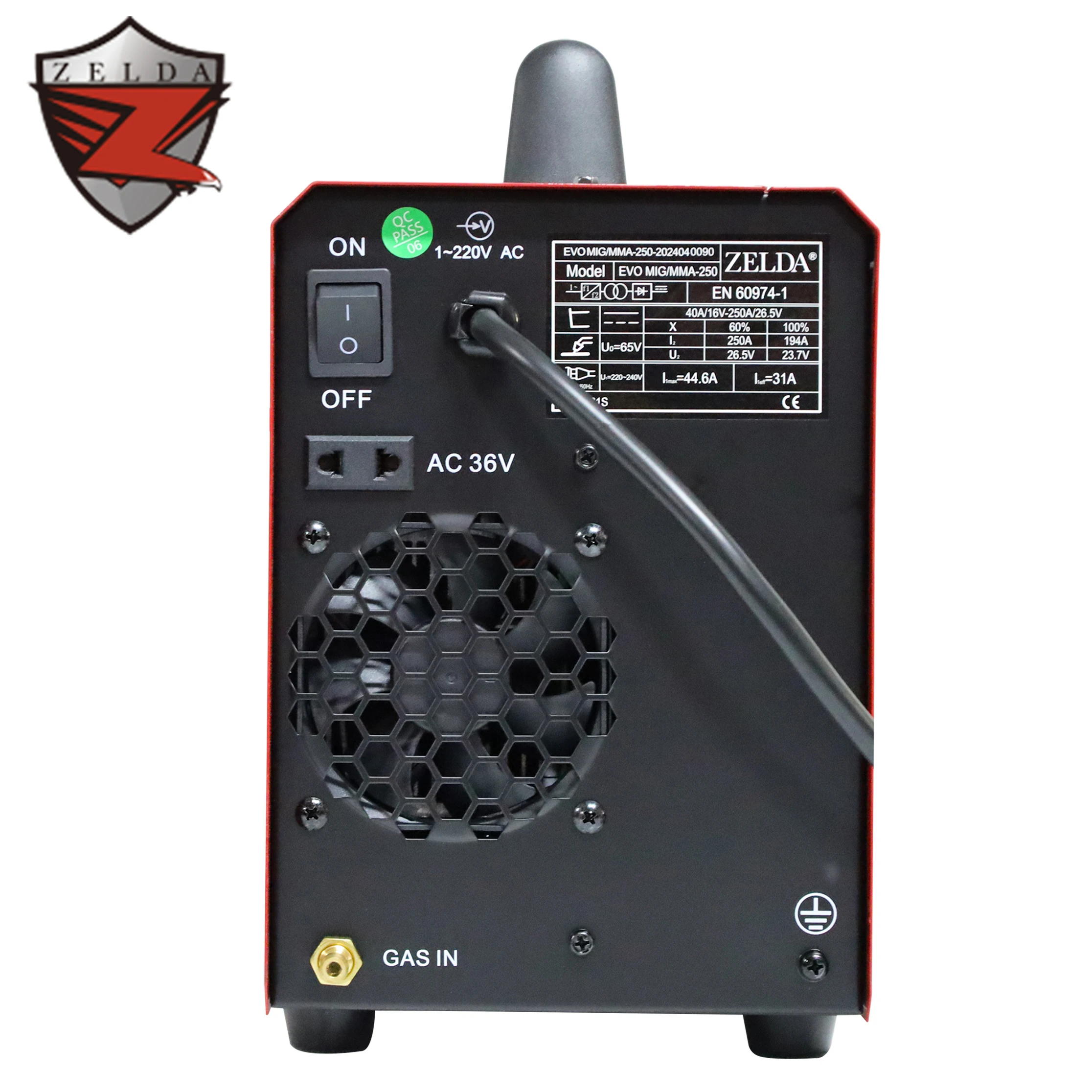 Zelda Welding Machine 5 in 1 Multifunctional MIG MAG TIG MMA Welding Machine Portable Mig 250 5kg