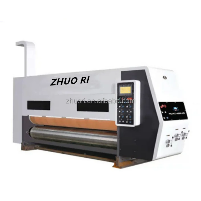 Easy to Flexographic Carton Box Printing Machine Pizza Boxs Corrugated Paper Cardboard Box Flexo Printer Printing Making Machine