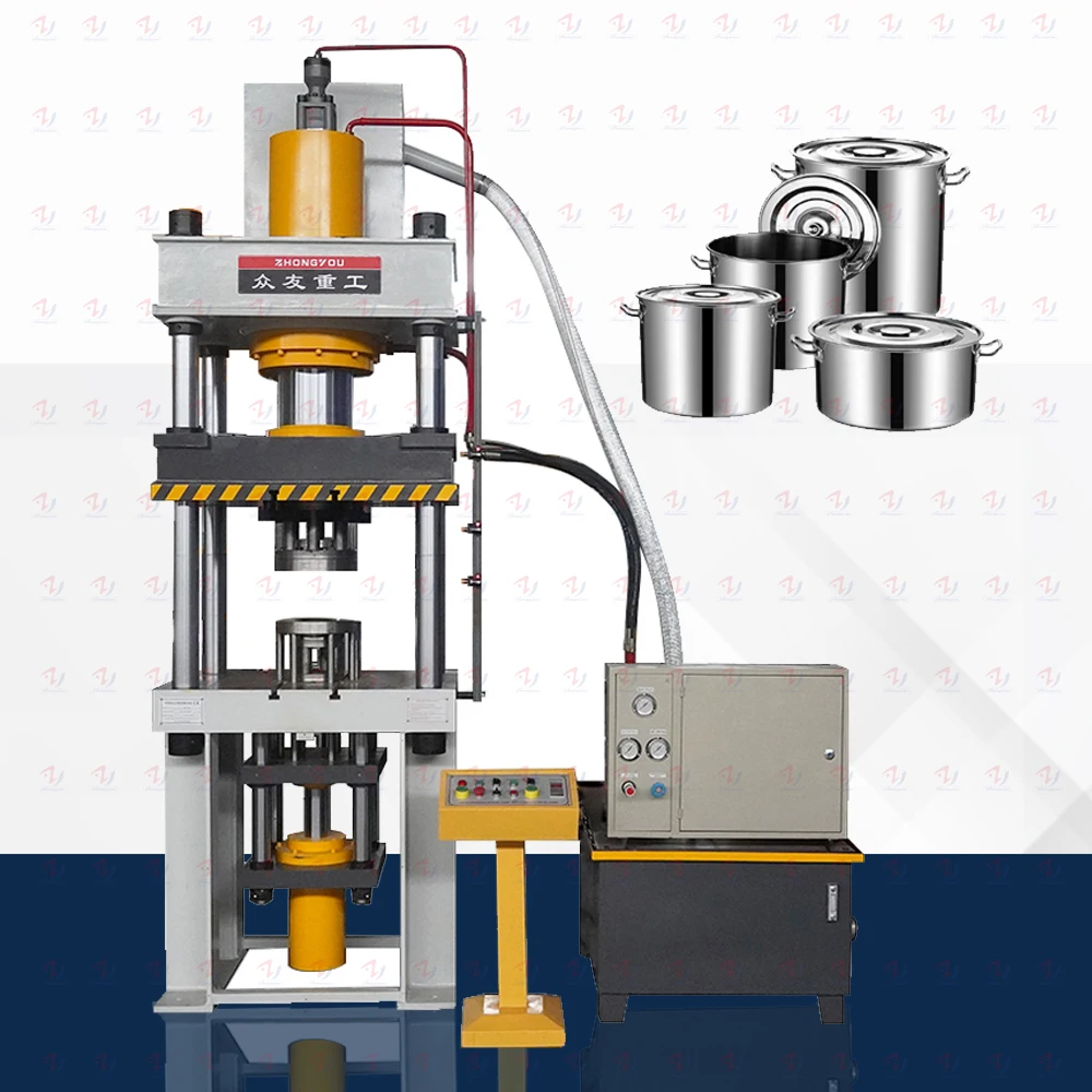 200 Tone Deep Drawing Hydraulic Press Pressure Cooker Hydraulic Press Machine With Hydraulic Pads
