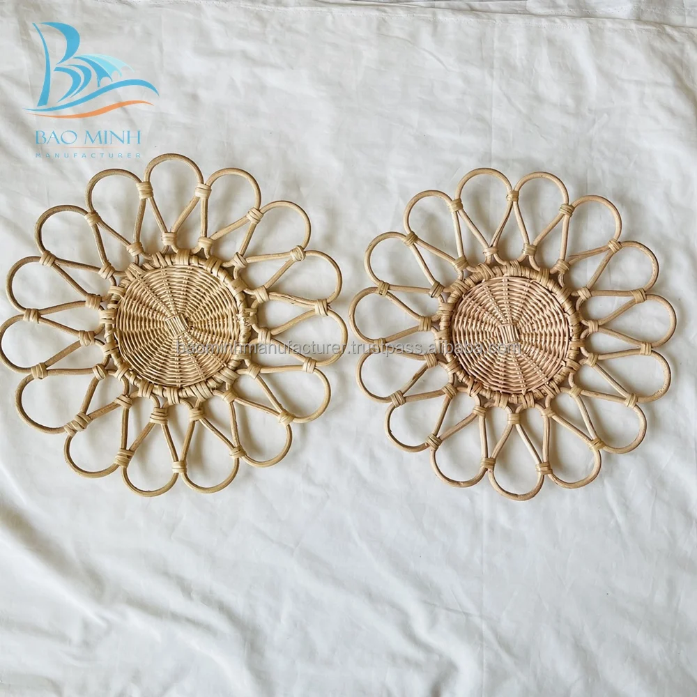 Vietnam Wholesale Wicker Rattan Round Placemat 35 Cm Buy Placemats