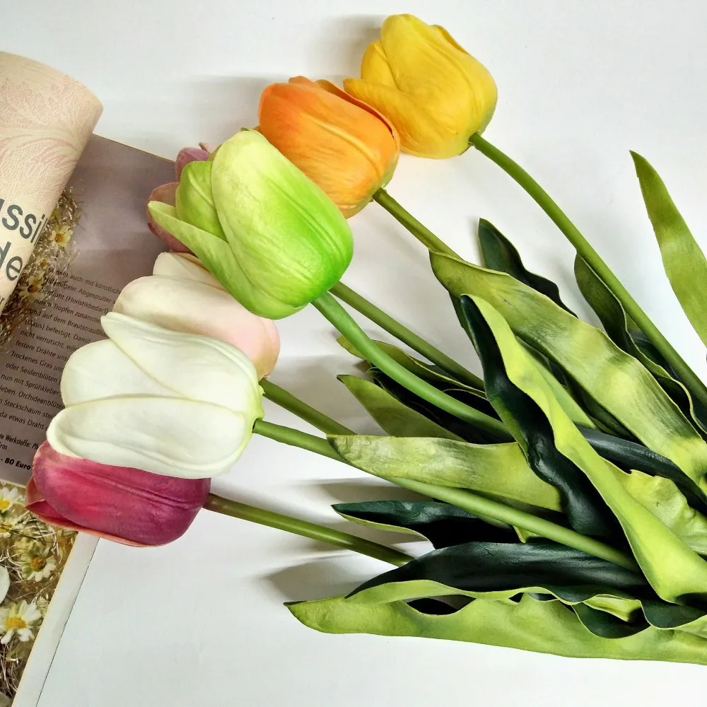 E-Grohandel Hochwertige Knstliche Rosa Tulpen mit Langer Haltbarkeit fr  Dekoration