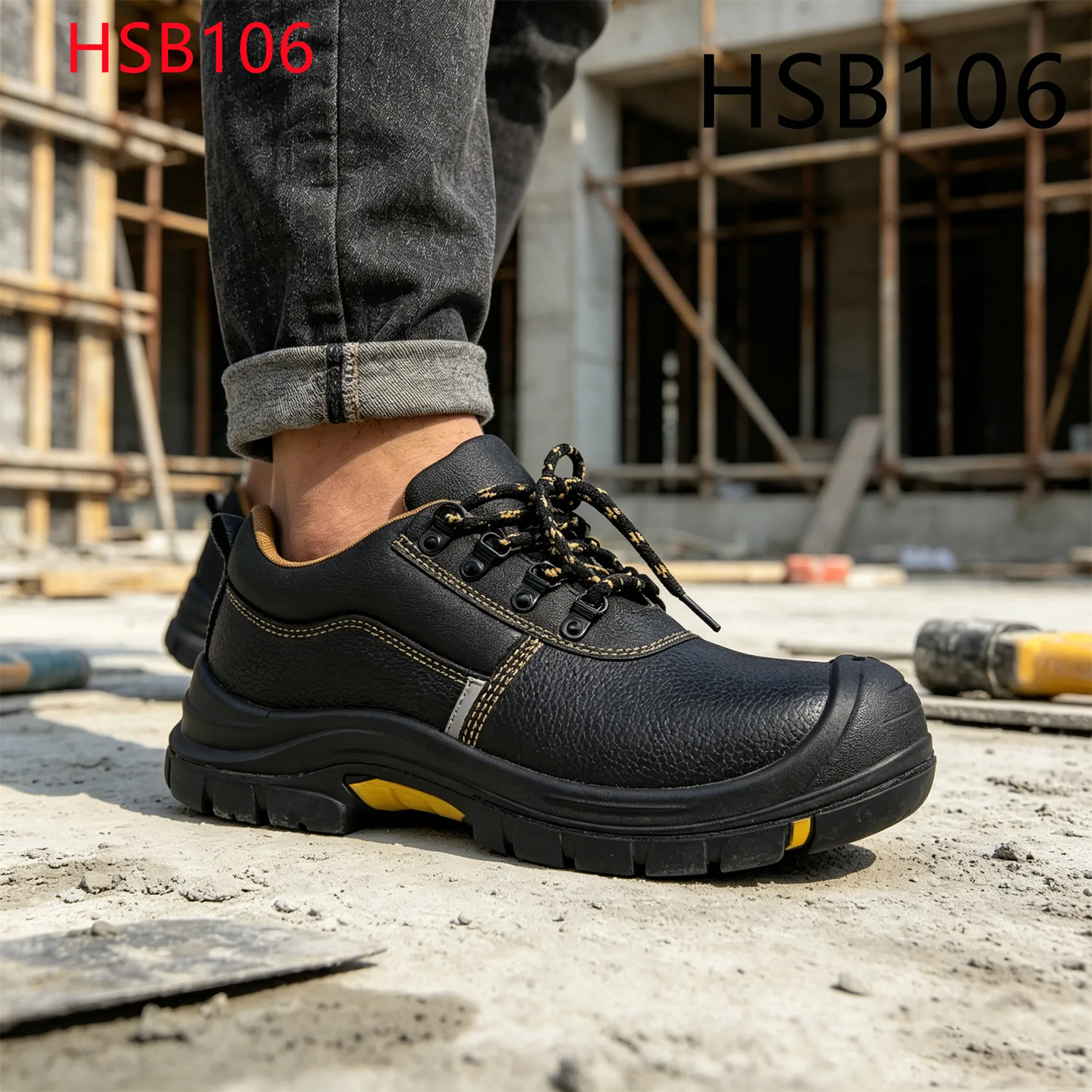 LXG,2026 Hua Singh Steel Toe/midsole Insert S3 Standard Safety Shoes Iron Foundry Bespoke Design PU+rubber Sole Work BootsHSB106