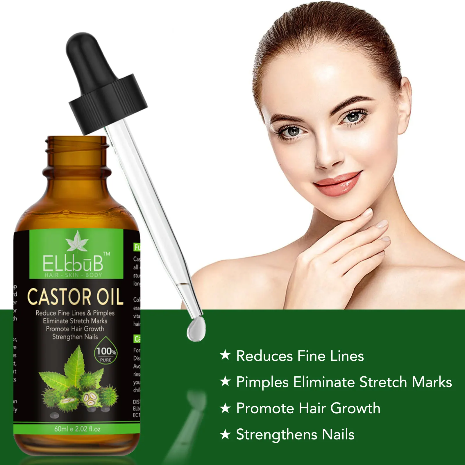 Olio Di Ricino Naturale Del Mondo Puro 250ML 8.45 Italia - Foto 5