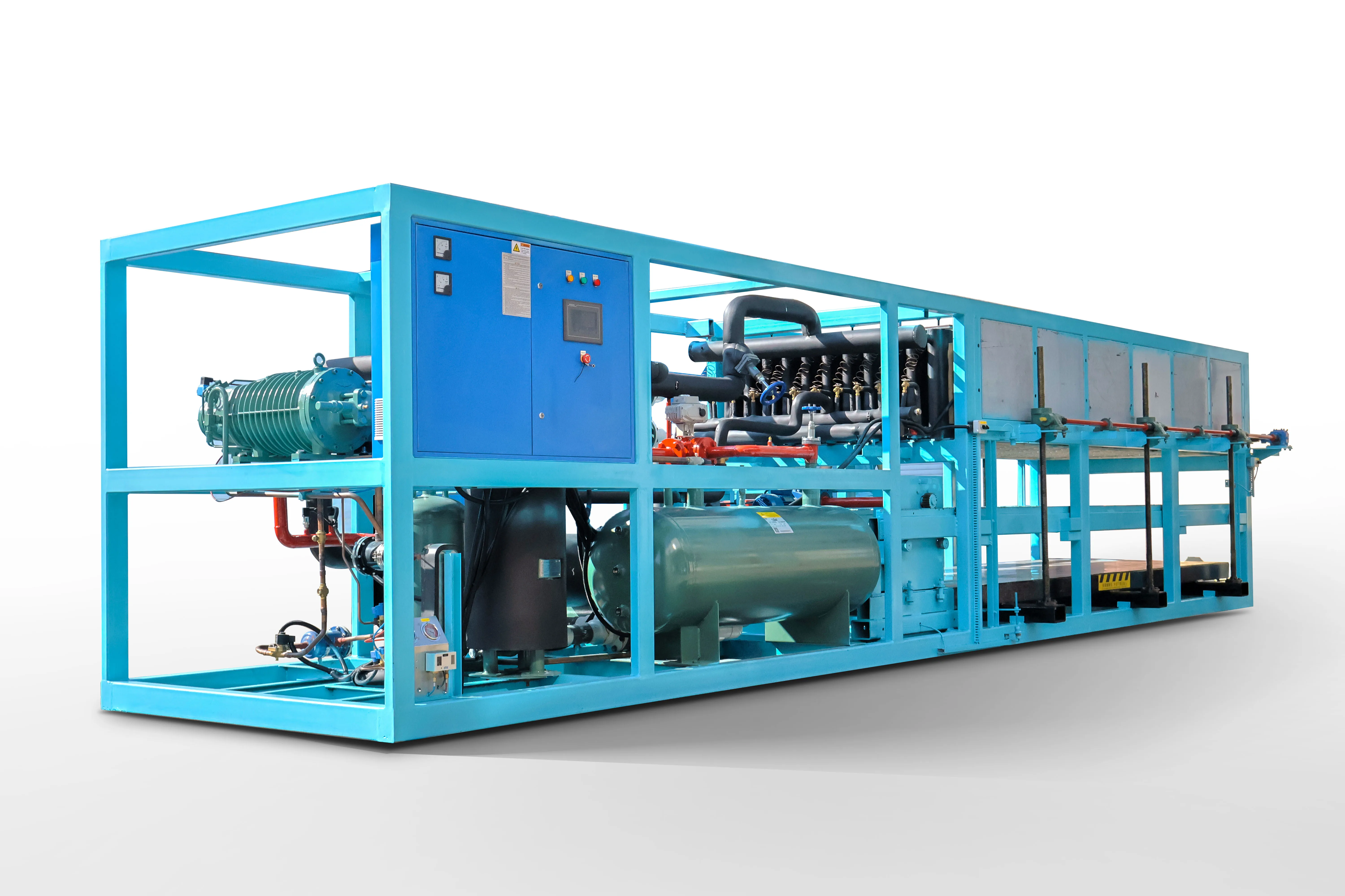 1Ton Tube Ice Machine with 500kg Ice Storage 4.6KW Industrial R404a/R22 Ice Tube Maker