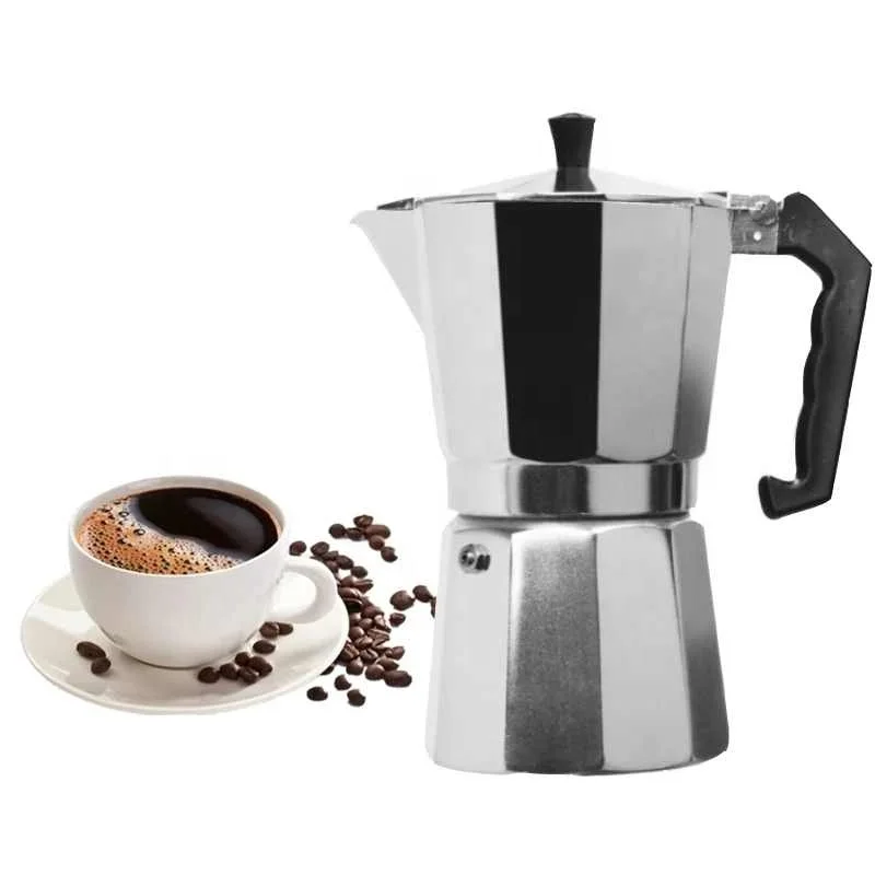 Bulk Sales Aluminum Espresso Coffee Maker Stovetop Moka Pot with Stainless  Steel Coffee Filter - China Aluminum Coffee Maker and Espresso Coffee Maker  price