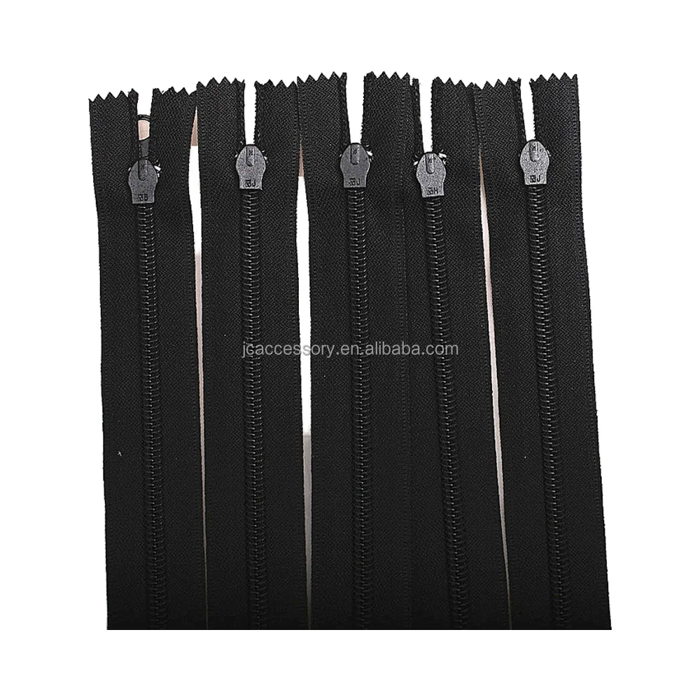 3# Auto-Lock Nylon Zipper with Thumb Puller Slider Back Sider Close End for Shoes