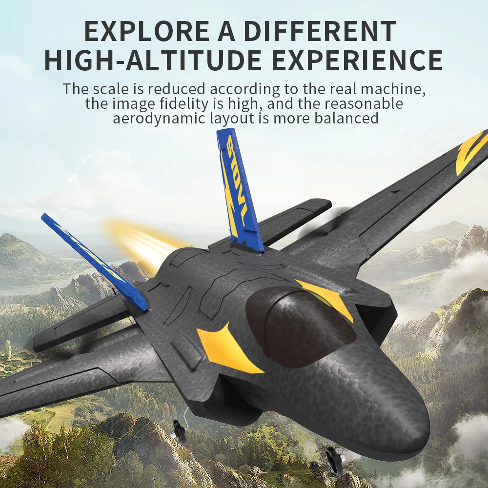 2023 New HOSHI KF605 Glider F35 F-35 Simulation Airplane EDF Jet EPO RC Airplane Scale Modern Fighter Model Hobby Plane Aircraft