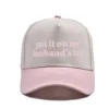 Pink rice-put it on my husbands tab trucker baseball cap