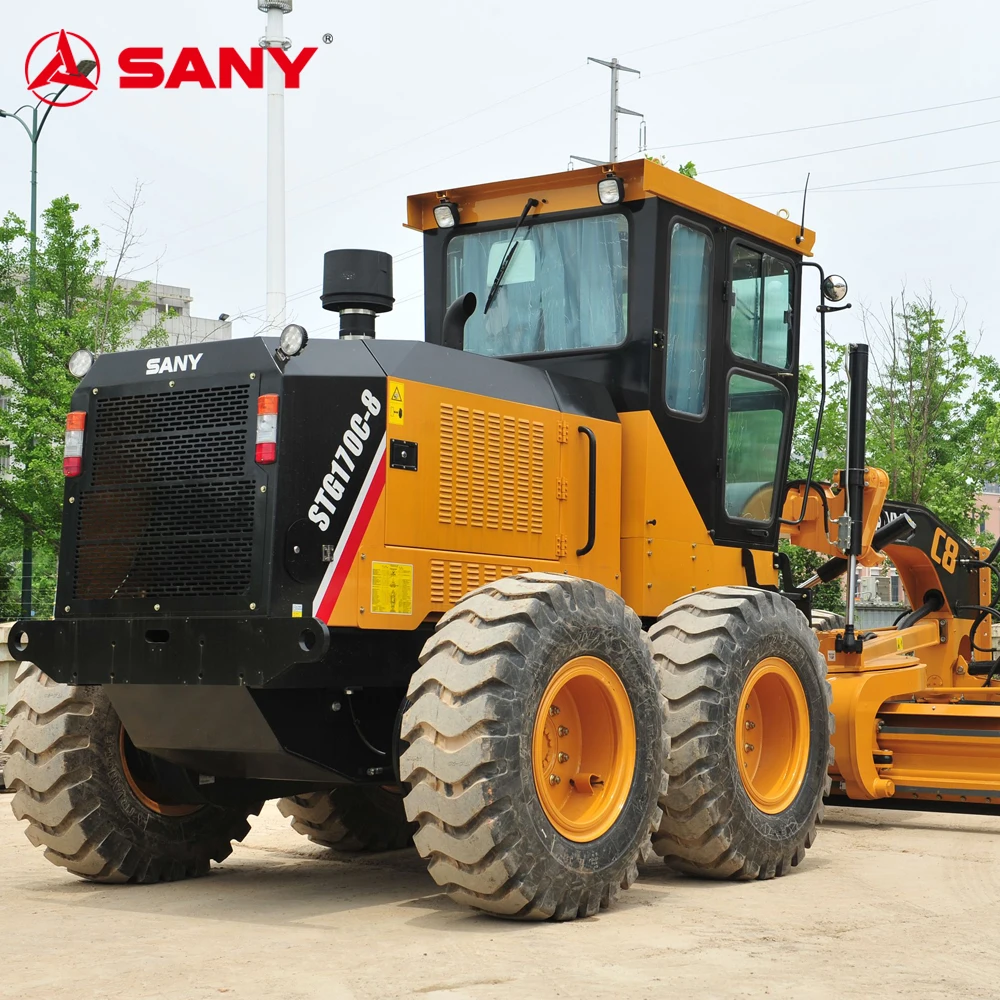 SANY STG190C-8S Motor Grader 3660 mm 15.6 Tons 142 kW for Dirt & Gravel ...