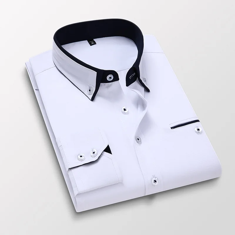 Lastinch Men Plus Size Formal White Shirt (36) : : Clothing &  Accessories